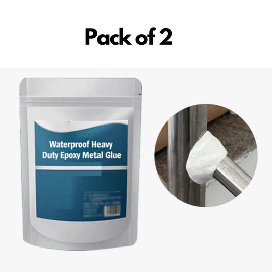 Pack of 2 Waterproof Heavy Duty Epoxy Metal Glue 200 gm each